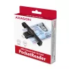 Axagon CRE-SMPC USB-C Smart card/ID card PocketReader smart card reader Indoor USB Type-C Black