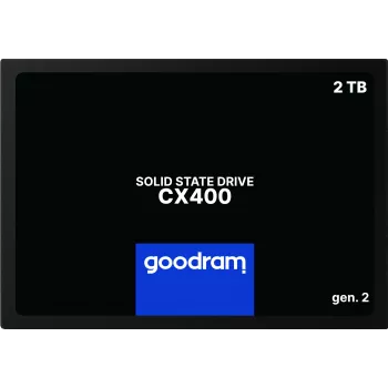 2.5 inch SATA III SSD GOODRAM CX400 2.05 TB (2048 GB) 3D NAND, Read 550 MB/s, Write 500 MB/s, TBW 720, MTBF 2,000,000 h