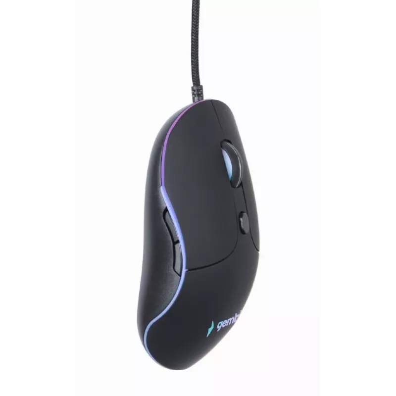 Wired USB Gaming Mouse GEMBIRD MUS-UL-02 — Ambidextrous, 2400 DPI, 6 buttons, Black