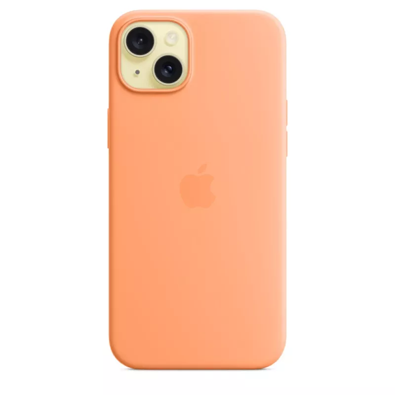 APPLE Apple Silicone Case with MagSafe iPhone 15 Plus Sorbet Orange