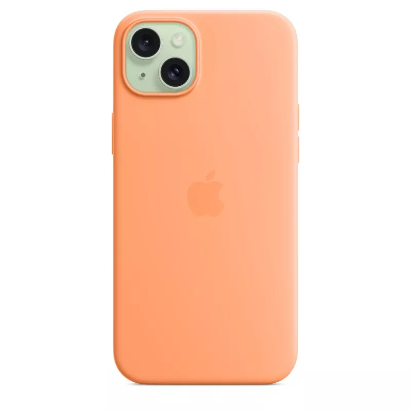 APPLE Apple Silicone Case with MagSafe iPhone 15 Plus Sorbet Orange