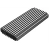 SSD enclosure GEMBIRD EE2280-U3C-03 Black for one M.2 drive, USB 3.2 Gen 2 (10 Gbit/s), USB Type-C, aluminium