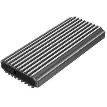 SSD enclosure GEMBIRD EE2280-U3C-03 Black for one M.2 drive, USB 3.2 Gen 2 (10 Gbit/s), USB Type-C, aluminium