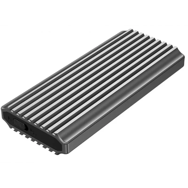 SSD enclosure GEMBIRD EE2280-U3C-03 Black for one M.2 drive, USB 3.2 Gen 2 (10 Gbit/s), USB Type-C, aluminium