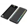 SSD enclosure GEMBIRD EE2280-U3C-03 Black for one M.2 drive, USB 3.2 Gen 2 (10 Gbit/s), USB Type-C, aluminium