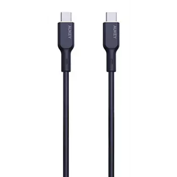 AUKEY USB Charging cable - 1x USB Type-C To 1x USB Type-C - PD 100W 5A - 1m Black (Silikon)