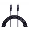 AUKEY USB Charging cable - 1x USB Type-C To 1x USB Type-C - PD 100W 5A - 1m Black (Silikon)