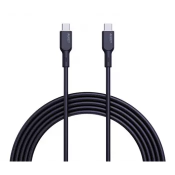 AUKEY USB Charging cable - 1x USB Type-C To 1x USB Type-C - PD 100W 5A - 1m Black (Silikon)