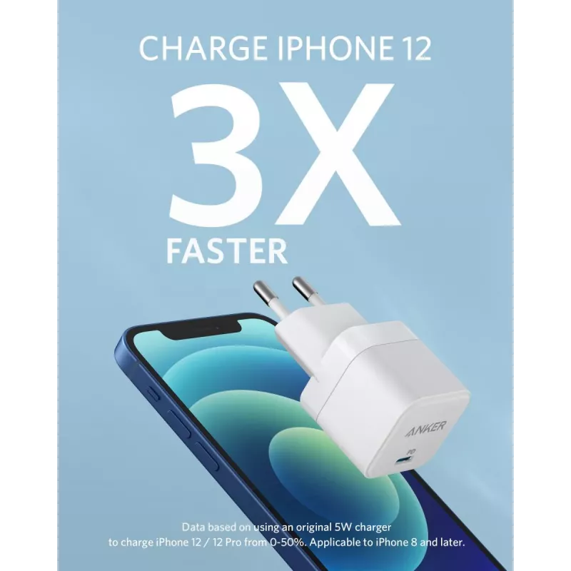 Charger Anker PowerPort III Universal White AC Fast charging Indoor
