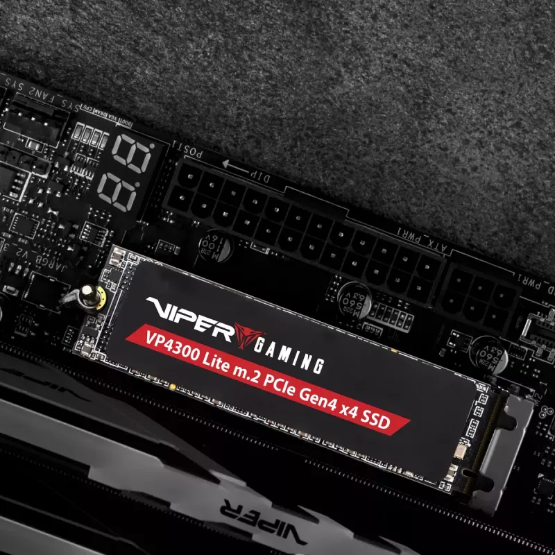 M.2 2280 NVMe SSD PATRIOT VP4300 Lite 4 TB, PCIe 4.0 x4, Read 7400 MB/s, Write 6000 MB/s, NVMe 2.0