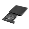 External DVD-RW optical drive Qoltec 51858, USB 2.0 & eSATA, tray load, black, 24x CD / 8x DVD