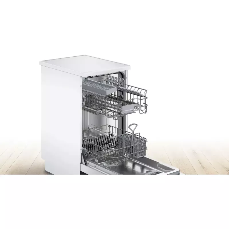 Bosch dishwasher SPS2HKW58E — Serie 2 slimline 45 cm, 10 place settings, 46 dB, stainless steel tub