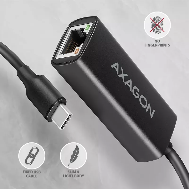 Axagon ADE-ARC USB-C 3.2 Gen 1 - Gigabit Ethernet adapter, Realtek 8153