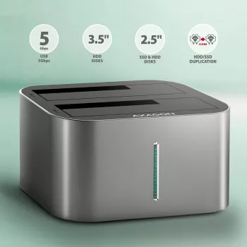 Axagon ADSA-DC SuperSpeed USB DUAL 2.5 inch/3.5 inch HDD/SSD DUAL dock