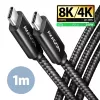 USB Cable Axagon BUCM4X-CM10AB USB4 Gen 3x2 1m Black