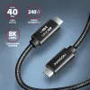 USB Cable Axagon BUCM4X-CM10AB USB4 Gen 3x2 1m Black