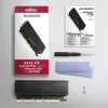Axagon PCEM2-XS PCIe x16 - M.2 NVMe M-key slot adapter, w. passive alu heatsink
