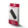 Axagon PCEM2-XS PCIe x16 - M.2 NVMe M-key slot adapter, w. passive alu heatsink