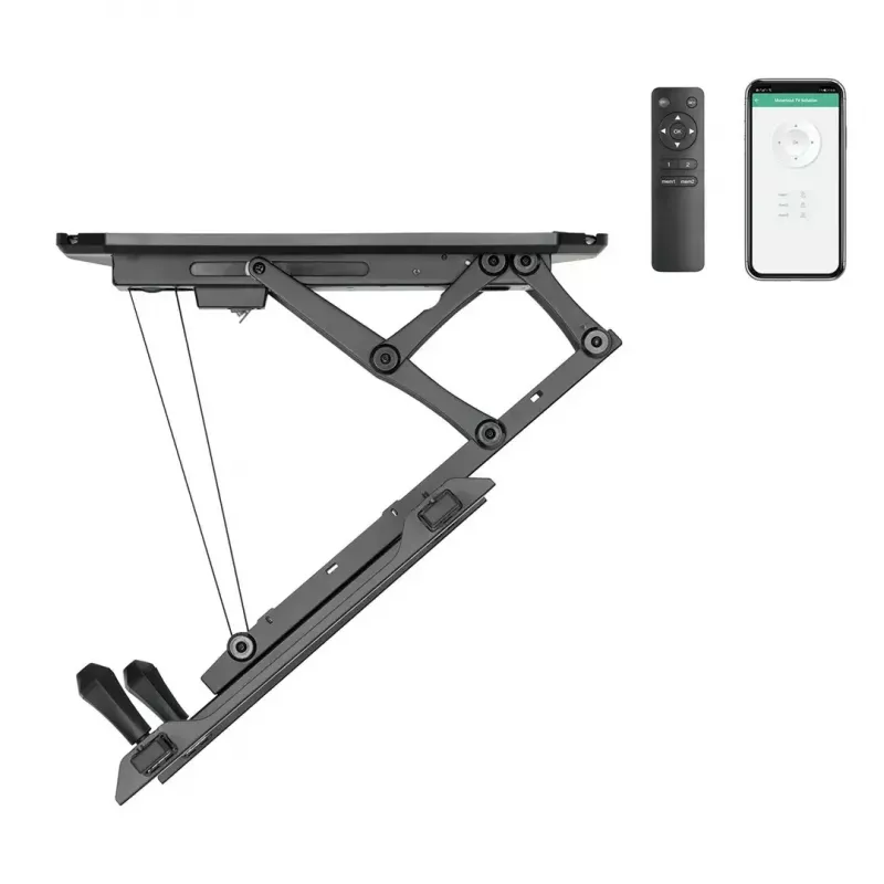 Ceiling TV mount MACLEAN MC-880T for 32–70 inch TVs, max VESA 600x400, electric height adjustment, 35 kg capacity