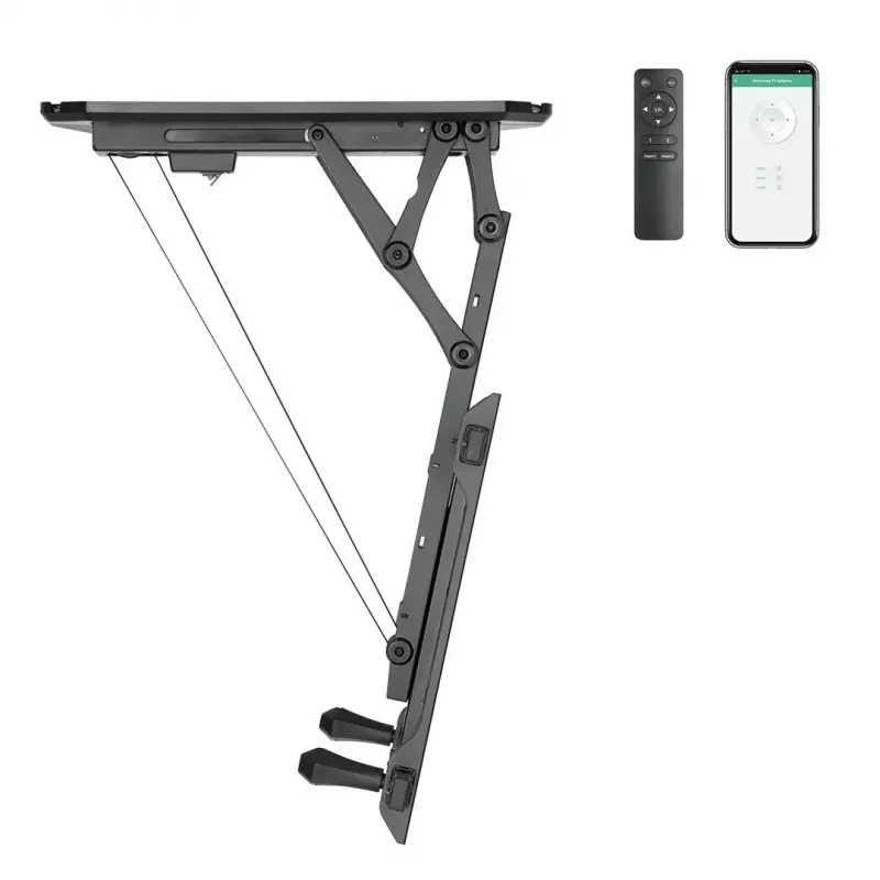 Ceiling TV mount MACLEAN MC-880T for 32–70 inch TVs, max VESA 600x400, electric height adjustment, 35 kg capacity