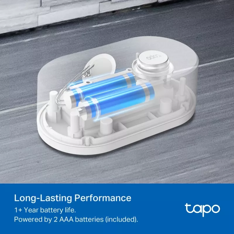 Water leak detector TP-Link Tapo T300 Wi‑Fi, adjustable alarm 90 dB, IP67, battery (2×AAA), requires Hub
