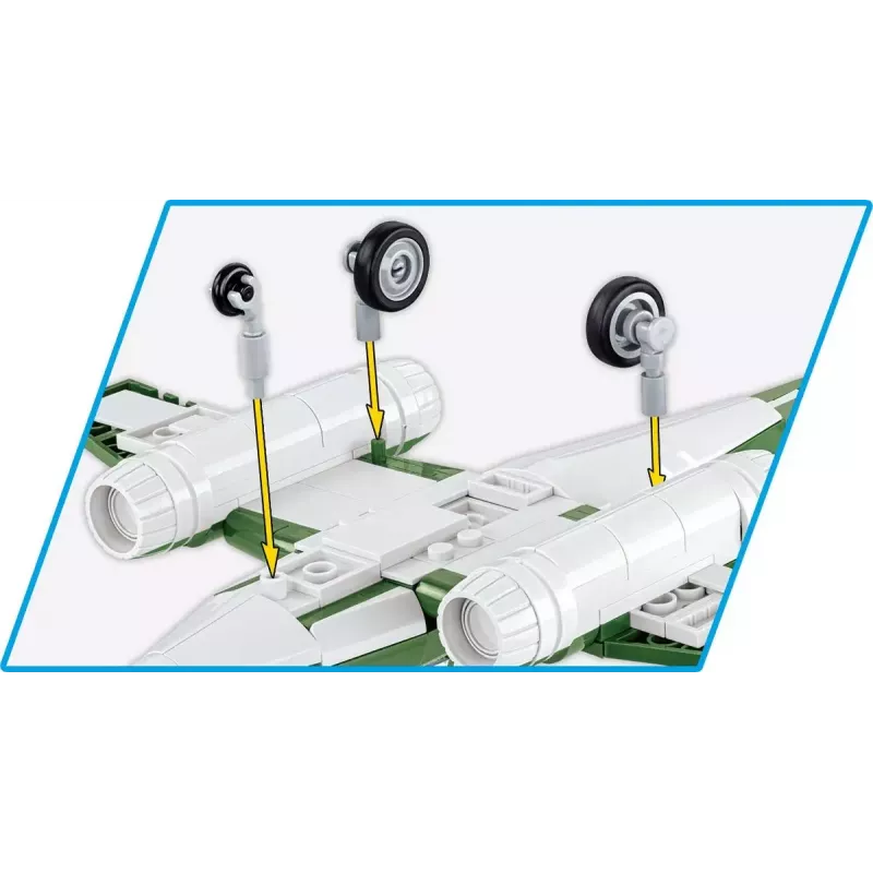 Construction toy Cobi Messerschmitt Me 262 model kit 500 pieces