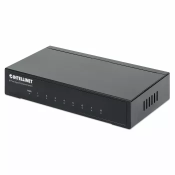 Intellinet 8-Port Gigabit Ethernet Switch, Desktop size, Metal Housing, IEEE 802.3az (Energy Efficient Ethernet)