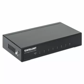 Intellinet 8-Port Gigabit Ethernet Switch, Desktop size, Metal Housing, IEEE 802.3az (Energy Efficient Ethernet)