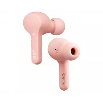 Headset JVC HA-A7T-P wireless in-ear binaural, Bluetooth 5.0, IPX4, 6 h battery (14 h with case), wireless charging, white