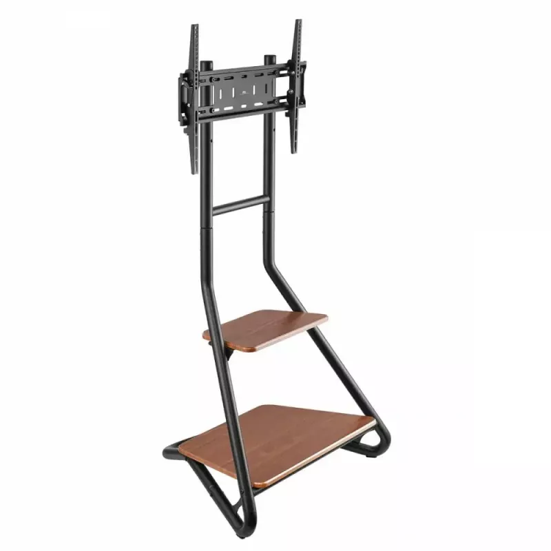 TV stand MACLEAN MC-455 freestanding wood holder for TVs up to VESA 600x400