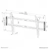Neomounts WL35-550BL18 TV mount wall 43-86 inch - tiltable - easy install