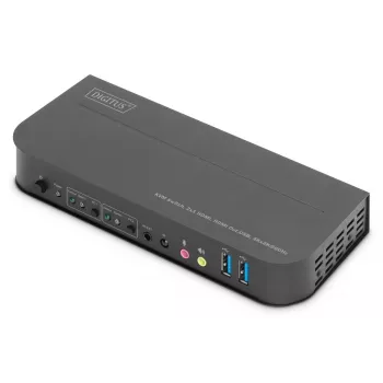 DIGITUS KVM Switch - 2x1 HDMI, HDMI Out,USB, 4Kx2K@60Hz