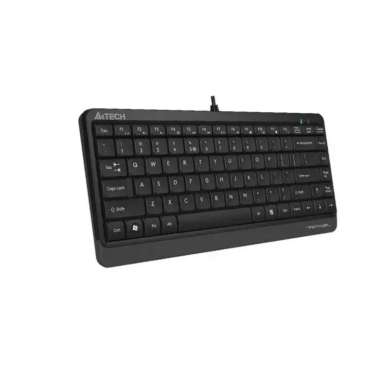 Wired USB keyboard A4Tech FStyler FK11 — compact standard layout, English, 12 hot keys, wrist rest, 1.5 m cable