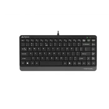 Wired USB keyboard A4Tech FStyler FK11 — compact standard layout, English, 12 hot keys, wrist rest, 1.5 m cable