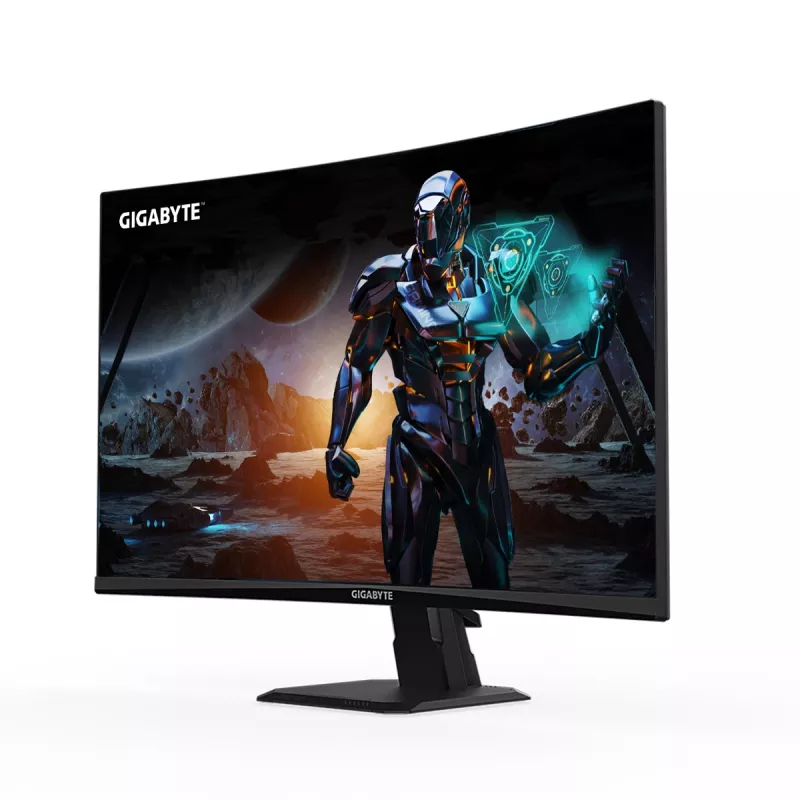 GIGABYTE GS27FC 27 inch FHD Curved Gaming Monitor - 1920 x 1080, 180Hz, 1, 250 cd/m², FreeSync Premium, HDR Ready, HDMI 2.0, Displayport 1.4
