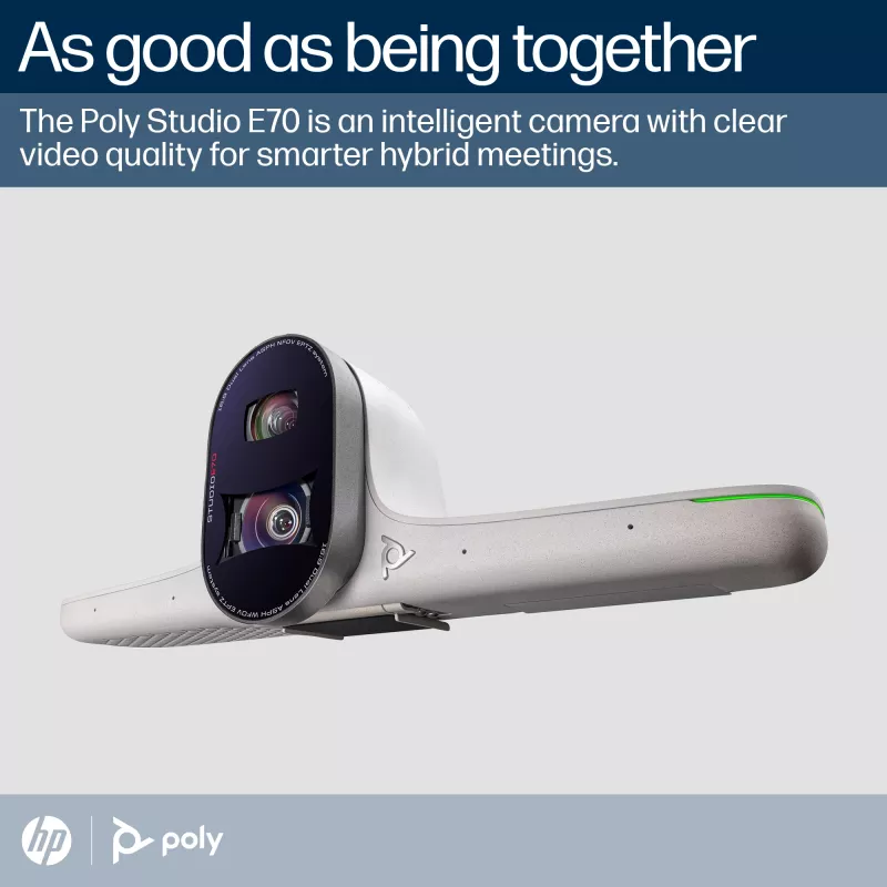 Smart Camera POLY Studio E70 20 MP 4K Ultra HD White