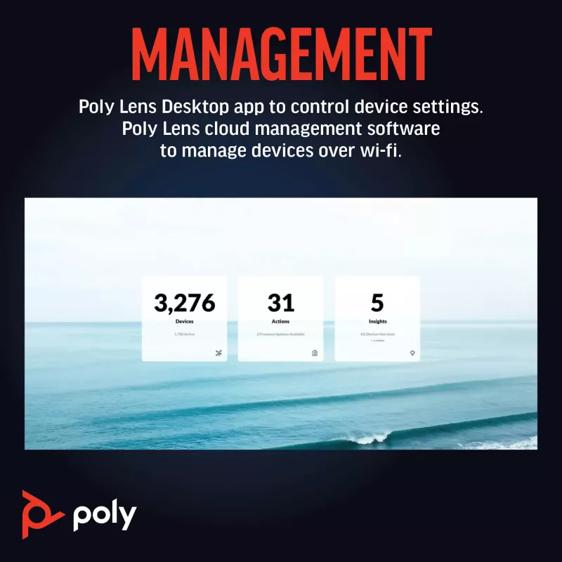 HP Poly Studio R30 USB Video Bar, Vietnam, 0 - 40 °C, 15 - 80%, 0 - 3000 m, Windows 8, Windows 8.1, Windows 10, Windows 11, Mac OS X 10.10 Yosemite, MacOS