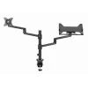 Gembird MA-DA-04 Adjustable Desk Mount with Monitor Arm and Notebook Tray, 17-32 inch