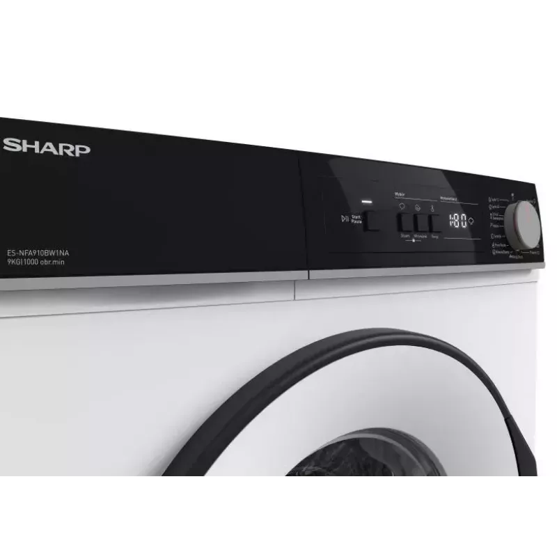 Washing machine Sharp ES-NFA910BW1NA-PL, front-load, 9 kg, Energy class A
