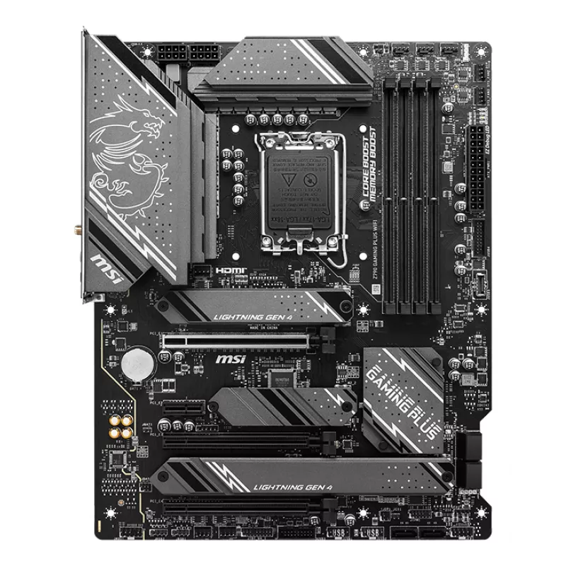 Motherboard MSI Z790 GAMING PLUS WIFI — Intel Z790, LGA 1700 ATX, DDR5, 4x M.2, 2.5Gb LAN, Wi‑Fi 6, BT 5.3