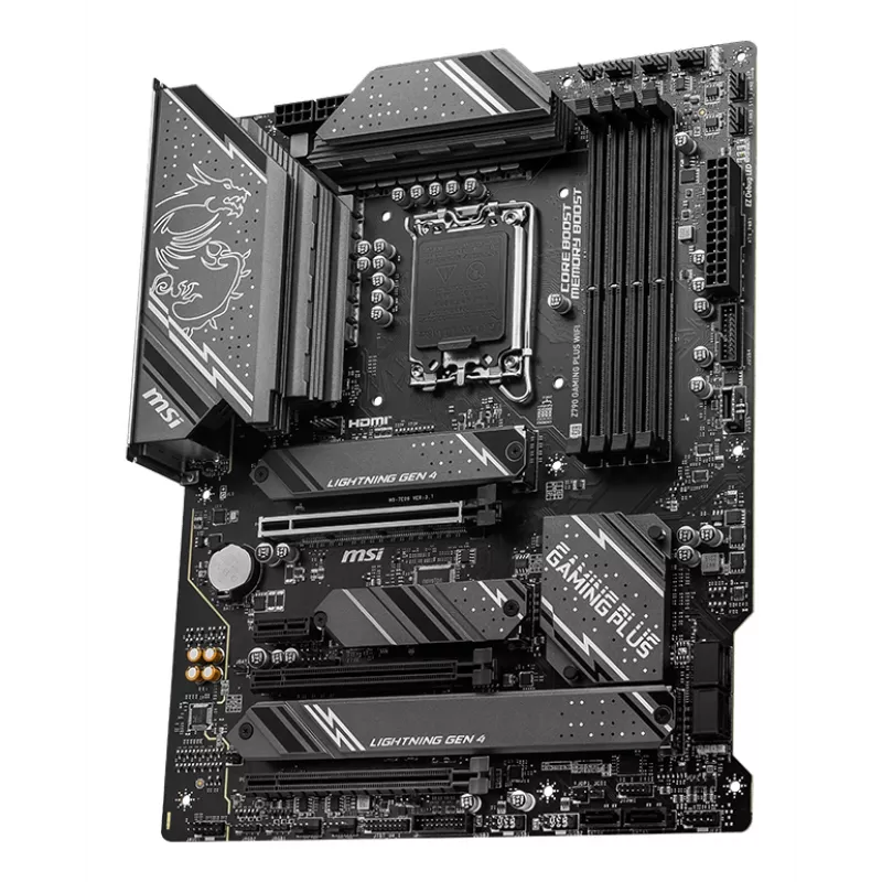 Motherboard MSI Z790 GAMING PLUS WIFI — Intel Z790, LGA 1700 ATX, DDR5, 4x M.2, 2.5Gb LAN, Wi‑Fi 6, BT 5.3
