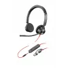 HP Poly Blackwire 3325 Stereo Microsoft Teams Certified USB-C Headset +3.5mm Plug +USB-C/A Adapter