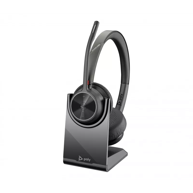 HP Poly Voyager 4320 Microsoft Teams Certified Headset +BT700 dongle +Charging Stand
