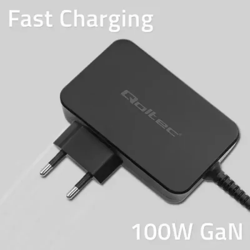 Charger Qoltec 52388 Indoor Fast Charging 20V 5A Black