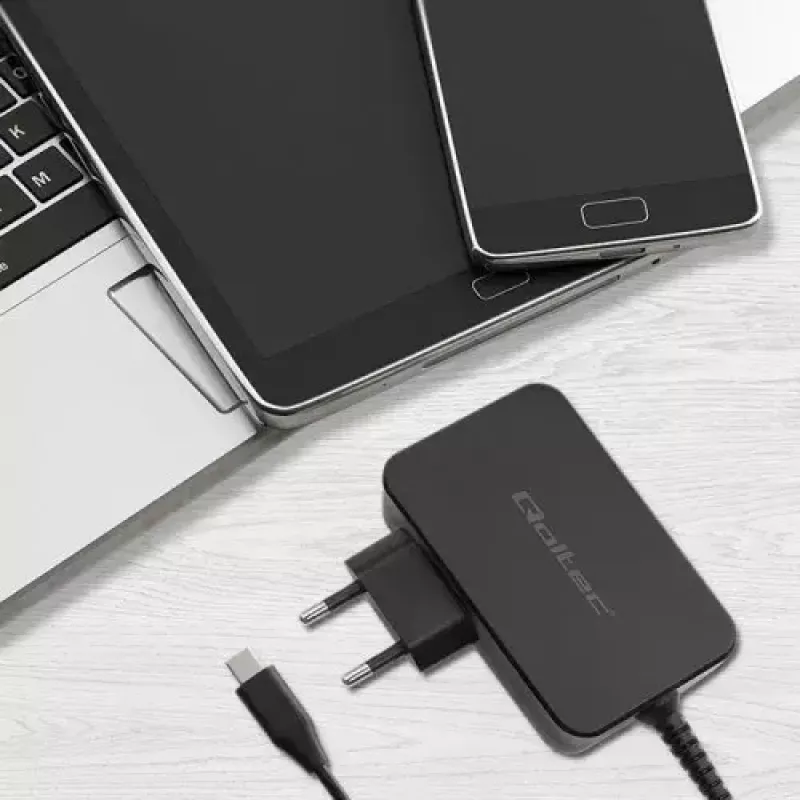 Charger Qoltec 52388 Indoor Fast Charging 20V 5A Black