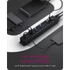 ICY BOX 17-Port Hub with USB 3.2 Gen 1 Type-A interface, USB 3.2 Gen 1 (3.1 Gen 1) Type-A, USB 3.2 Gen 1 (3.1 Gen 1) Type-A, USB Type-B, 5000 Mbit/s, Black, China, DC
