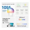 TP-Link Tapo Smart Light Bulb, Multicolor,Matter, Smart bulb, Wi-Fi/Bluetooth, White, 802.11b, 802.11g, Wi-Fi 4 (802.11n), WPA-PSK, WPA2-PSK, WPA3-SAE, LED