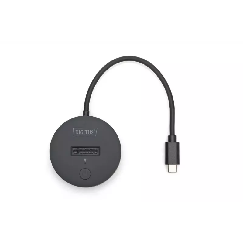 DIGITUS NVMe/SATA Docking Station - USB3.2 Gen2 type C NVMe and SATA SSD docking