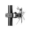 DIGITUS Monitor Vertical Mount 17-32in, 8kg max. each, clamp or grommet mount
