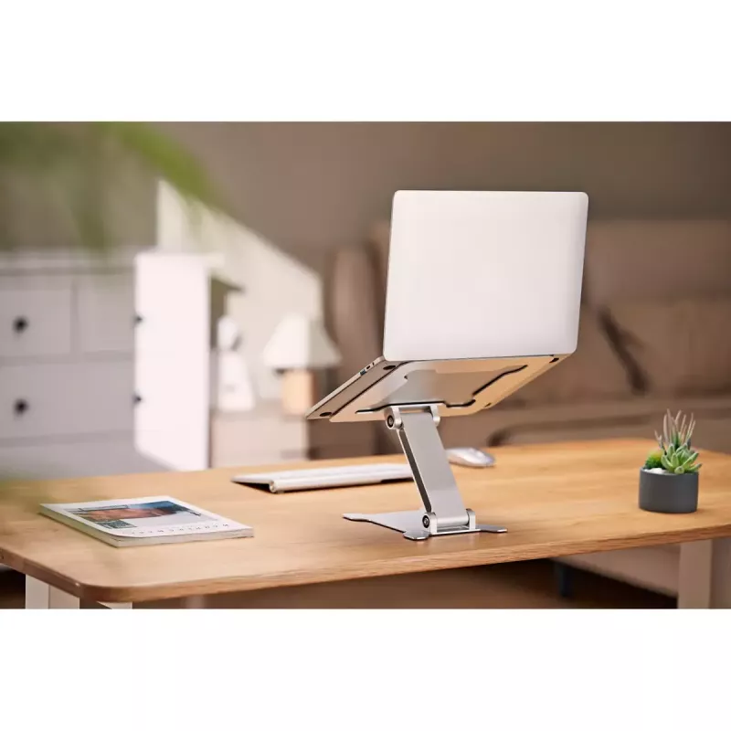 Laptop stand Gembird NBS-D1-03 Silver Aluminium for up to 39.6 cm (15.6 inch), foldable, height 60 mm, max load 5 kg